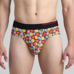 Jack & Jones Multicolored Regular Fit Printed Briefs-image-37