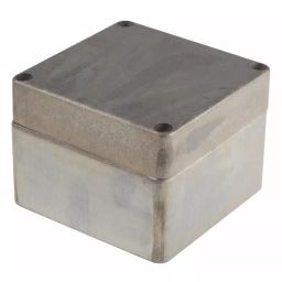 RS PRO Silver Die Cast Aluminium Enclosure, IP66, Silver Lid, 122 x 120 x 91mm Model No 8462942-image-22