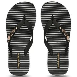 Hush Puppies by Bata Women's EVE E 23 Black Flip Flops-image-55