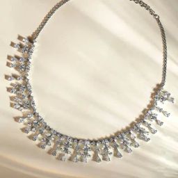 crash.club By CKC Tulip Stream Cubic Zircon Silver Necklace-image-60