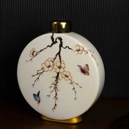 Whispering Homes Ceramic Jar Magpie Pattern - Large-image-57