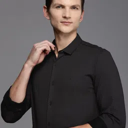 Allen Solly Men Comfort Slim Fit Printed Pure Cotton Formal Shirt-picture-6