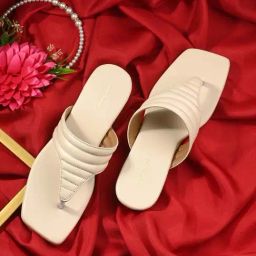 Clog London Women's Off White Thong Sandals-image-56