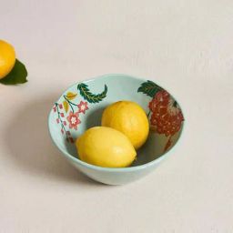 Chumbak Bahaar Collection Blue Ceramic Salad Bowl (0.18 L)-image-23