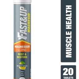 Fast&Up Magnesio - Restful Sleep Supplement for Deep Sleep - 20 Tablets - Lime Lemon-1