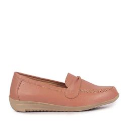 Fausto Women's Peach Casual Loafers-image-87