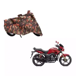 Auto Pearl Waterproof Two Wheeler Cover For Hero Hunk (Green & Multi Color)-image-20