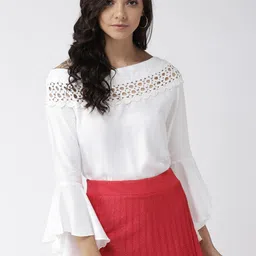 Style Quotient Women Off-White Solid Top-picture-48