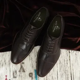 Nico Nerini Men's Brown Oxford Shoes-picture-6