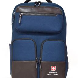 Swiss Military Navy Blue Backpack - 21 Ltrs-43