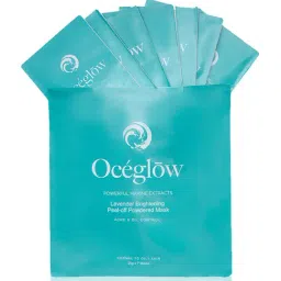 Oceglow Lavender Brightening Peel-off Powdered Mask - Pack Of 7-21