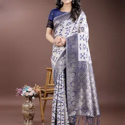 Astita Woven Design Zari Saree-44