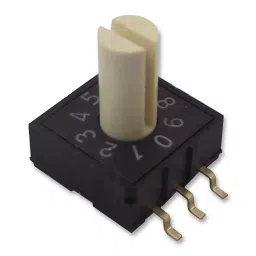 MULTICOMP PRO Rotary Coded Switches SWITCH, ROTARY, SMD, 10X10, 10 POS, 3X2, MCRM2HAF-10R-V-B-picture-16