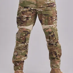 MOUNTMILLER Men Camouflage Printed Cargos Trousers-image-22