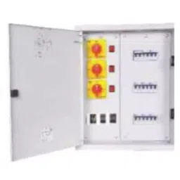 L&T [ Lauritz Knudsen ] Tripbox Plus 6 MOD Phase Selector Double Door Distribution Board PHC06DDB-17