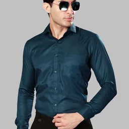 UR ETHICS Men Self Design Slim Fit Premium Semiformal Shirts-picture-39