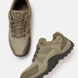 Woodland Men Nubuck Leather Sneakers-image-15