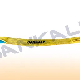 Sankalp 10 mtr Eco Polyester Duplex Web Sling 75 mm with 3000 Kg (3 Ton) Holding Capacity-Yellow-9