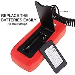 generic Real Instruments Digital Lux Meter With Record Function Flexible Sensor Light Red & Black, LX-101 image 3