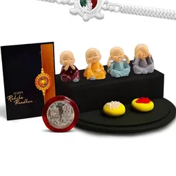 DeoDap Rakhi Set With Buddha Showpieces-67