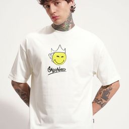 HIGHLANDER Graphic Printed Drop-Shoulder Sleeves Oversized Cotton T-shirt-image-13