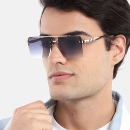 Voyage Unisex Wayfarer Sunglasses with UV Protected Lens 58238MG4160-0