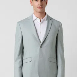 Van Heusen Self Design Slim-Fit Single-Breasted Formal Blazer-38