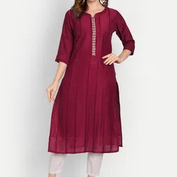 4u Fashion Sequined Straight Kurta-14