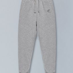 Kiddopanti Unisex Solid Full Length Track Pant - Grey Melange-image-76