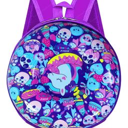 FunBlast Round Shaped Unicorn Miniature Backpack for Kids - 10.6 Inches-63