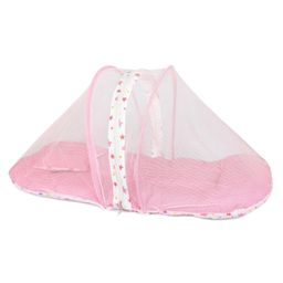 Made2Craft Baby Mattress with attached mosquito net - Pink-33