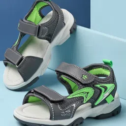 Cute Walk by Babyhug Sandals with Velcro Closure - Grey-picture-22