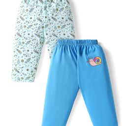 Ben Benny Interlock Knit Full Length Lounge Pant with Rocket & Snail Print Pack of 2 - Blue-image-32