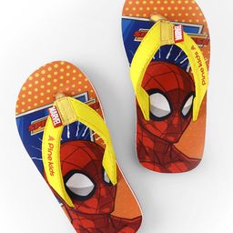 Pine Kids Marvel Slip On Flip Flops With Spiderman Print - Red & Orange-image-122