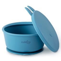 CUBKINS Bowl for Babies, Infants & Toddlers with Suction Base & Fun Lid | BPA Free, Food Grade, FDA Approved | Strong Suction | Washable & Reusable (Blue Olive)-28