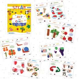 pegasus Set of 5 STEAM Art & Craft Books -Clay, Origami, Trace & Draw, Doodling, Colour Code image 2