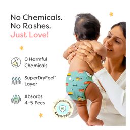 SuperBottoms Freesize UNO SuperSoft Cloth Diaper with Velcro | Reusable | Adjustable Fit | Dry Feel | 3M-3Y image 4