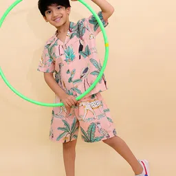 BownBee Boys Printed Shirt with Shorts-picture-48