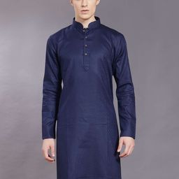 PulseIQ Men Thread Work Kurta-image-93