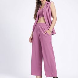 SZN Solid Top, Blazer & Trousers Co-Ords-image-60