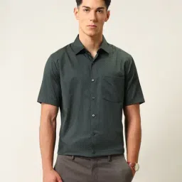 Arrow Green Cotton Regular Fit Printed Shirt-picture-15