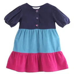 Beebay Kids Multicolor Color Block Dress-picture-22