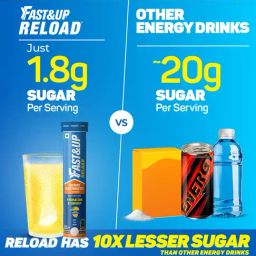Fast&Up Mango Flavoured Reload Tablets with Instant Electrolytes - 20 Tablets image 3