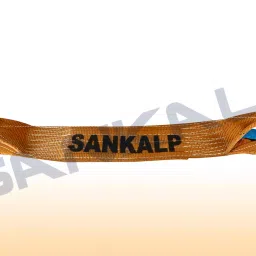 Sankalp 12 mtr Eco Polyester Duplex Web Sling 150 mm with 6000 Kg (6 Ton) Holding Capacity-Brown-18