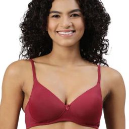 BLOSSOM Maroon Medium Coverage Everyday Bra-image-49