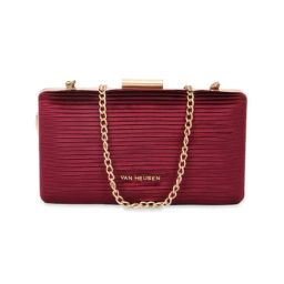 Van Heusen Maroon Textured Clutch-27