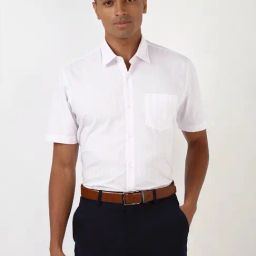 Peter England White Regular Fit Checks Shirt-image-87