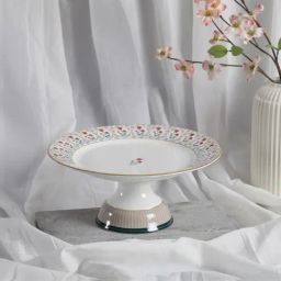 India Circus by Krsnaa Mehta Nature's Bloom White Bone China Cake Stand-30