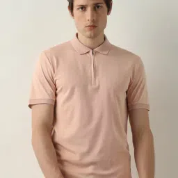 SELECTED HOMME Pink Slim Fit Polo T-Shirt-image-14