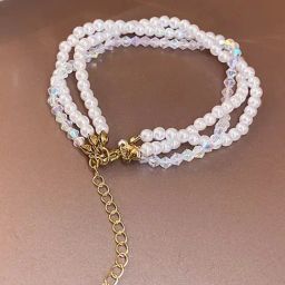 Peora Stylish White Gold Plating Beads Bracelets-image-29